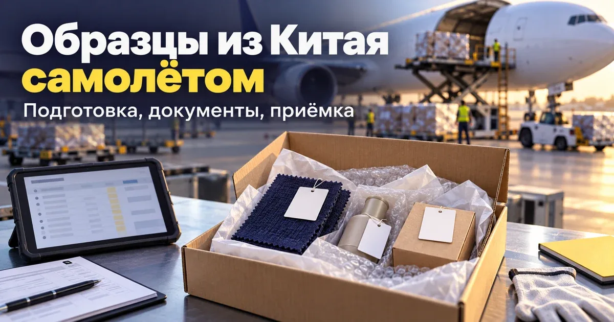 Приёмка коммерческих образцов из Китая, доставленных авиаперевозкой