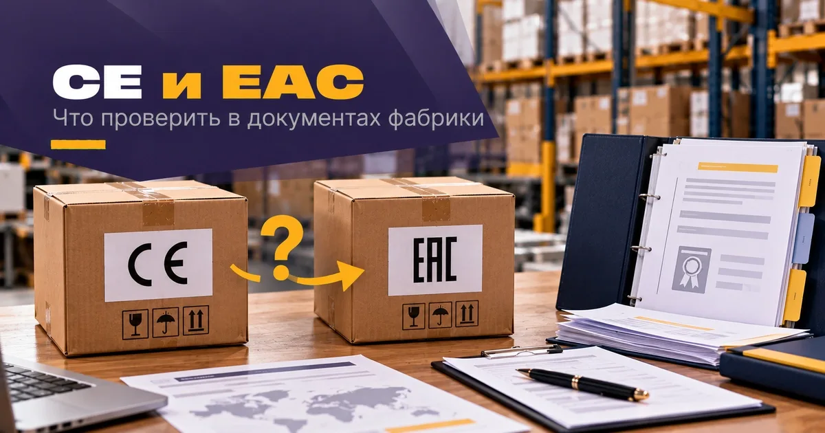 Сравнение знаков CE и EAC при импорте товара из Китая