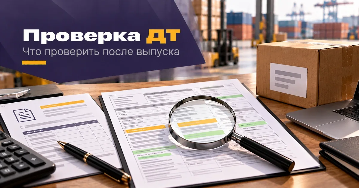 Проверка декларации на товары импортёром после выпуска партии