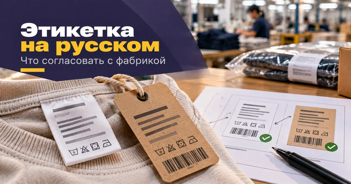 Этикетка на русском языке для товара из Китая: согласование макета с фабрикой