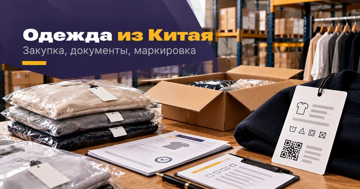 Подготовка партии одежды из Китая: документы о соответствии и маркировка