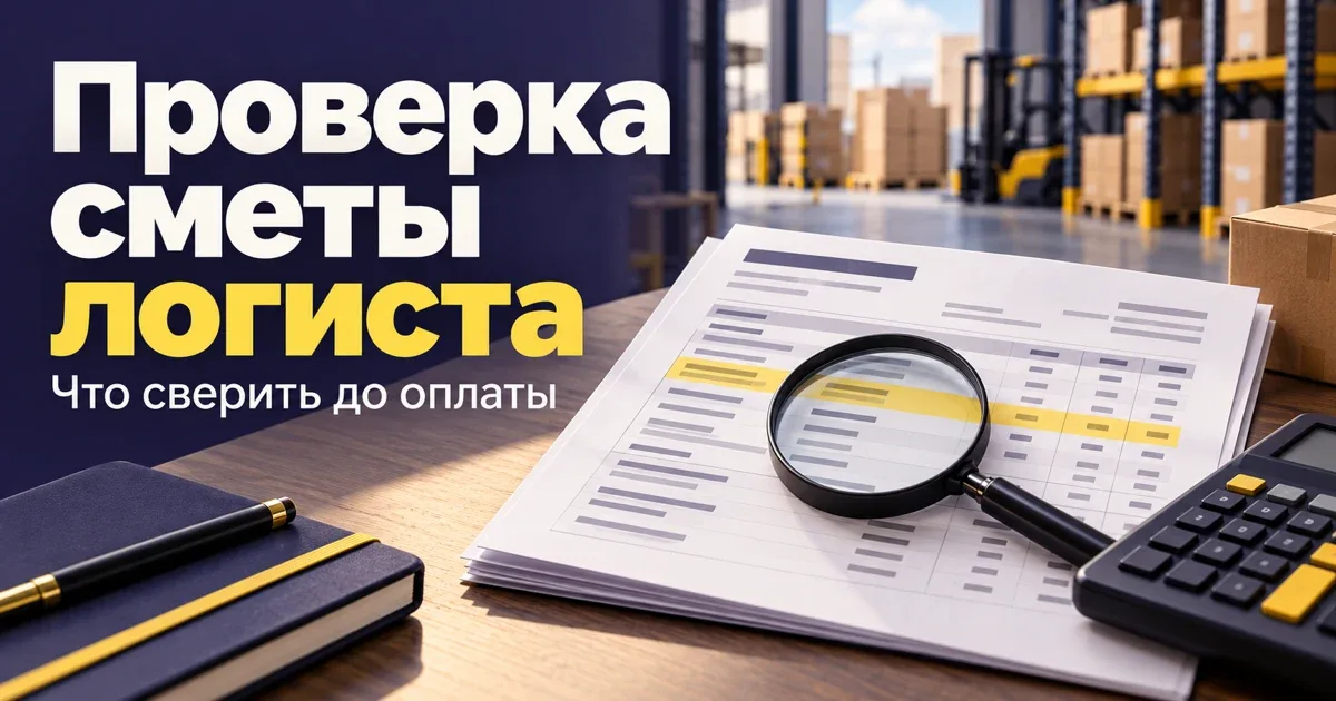Проверка сметы на доставку из Китая перед оплатой поставки