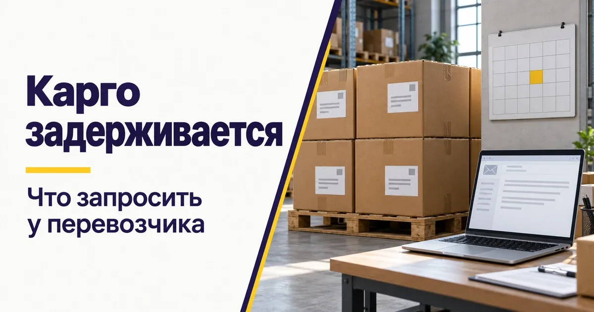 Задержка карго-груза из Китая: проверка срока и запрос статуса у перевозчика