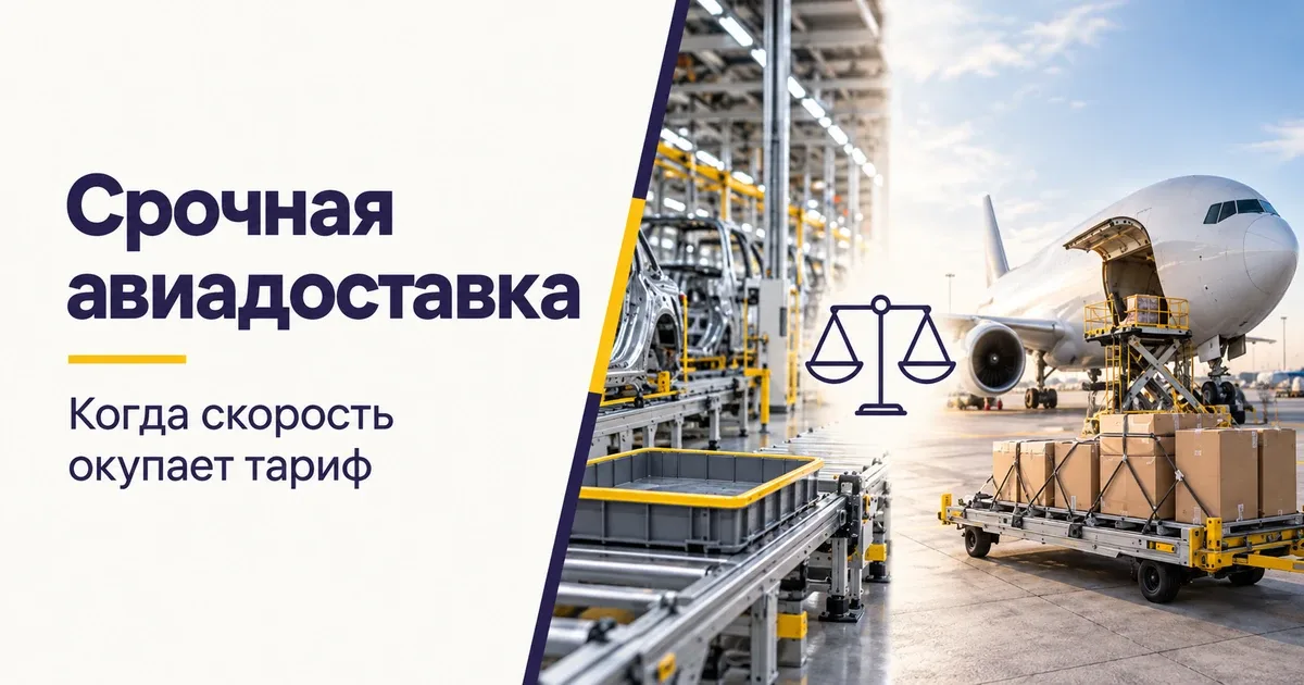 Весы между простоем производства и срочной авиадоставкой из Китая