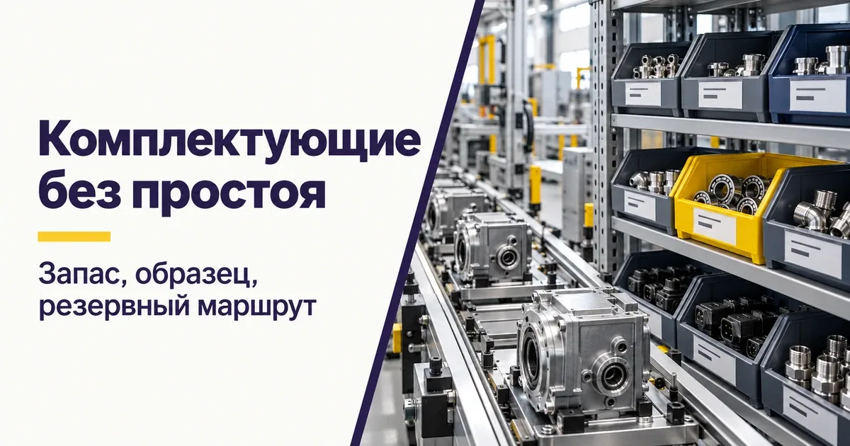 Планирование поставок комплектующих из Китая без остановки производства