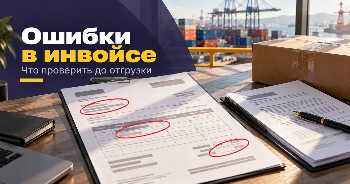 Проверка коммерческого инвойса из Китая перед отгрузкой