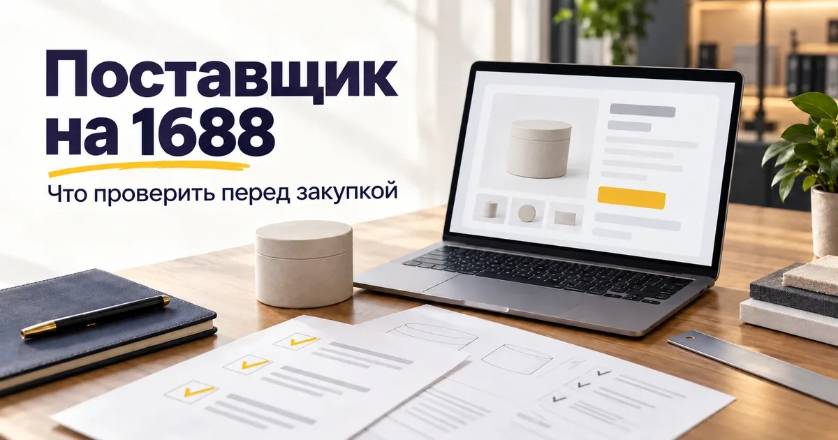 Проверка поставщика на 1688 перед коммерческой закупкой