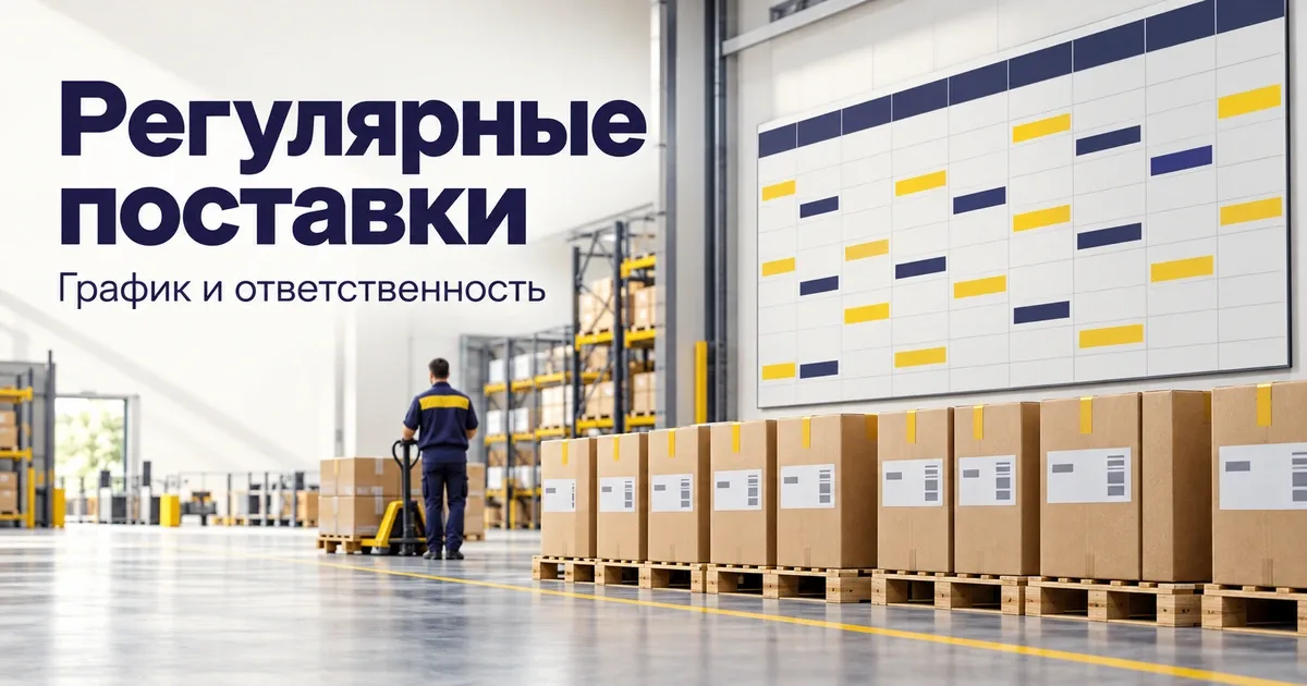 График регулярных поставок из Китая с отсечками и резервом