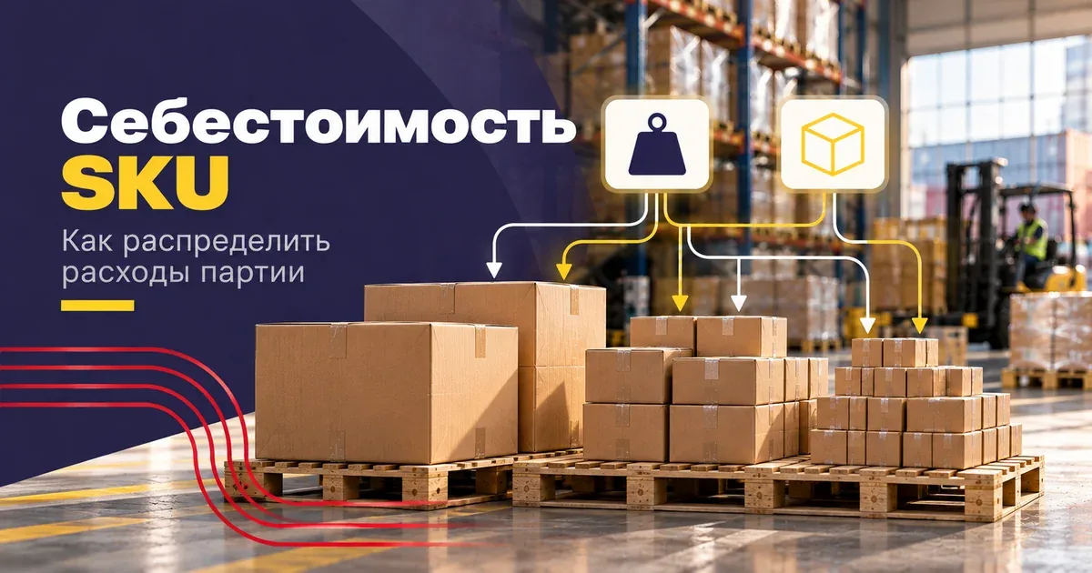 Смешанная партия товаров из Китая и распределение расходов по SKU